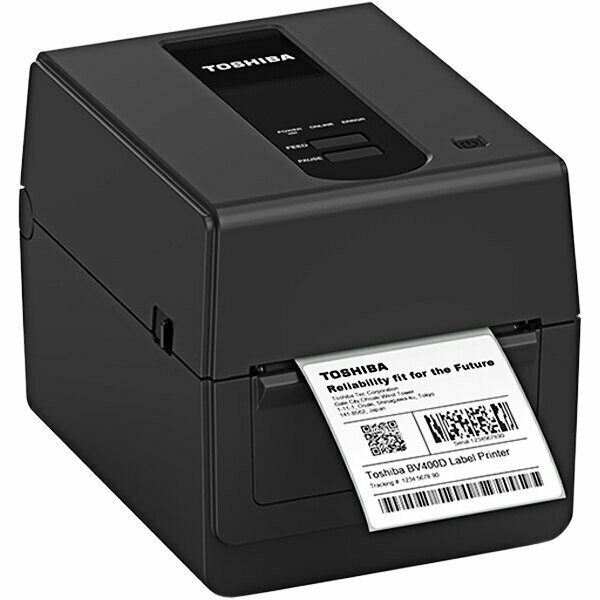 Toshiba BV420D 4'' 300 DPI Direct Thermal Barcode Printer with Black Finish - Ethernet/USB 105BV420DTQM